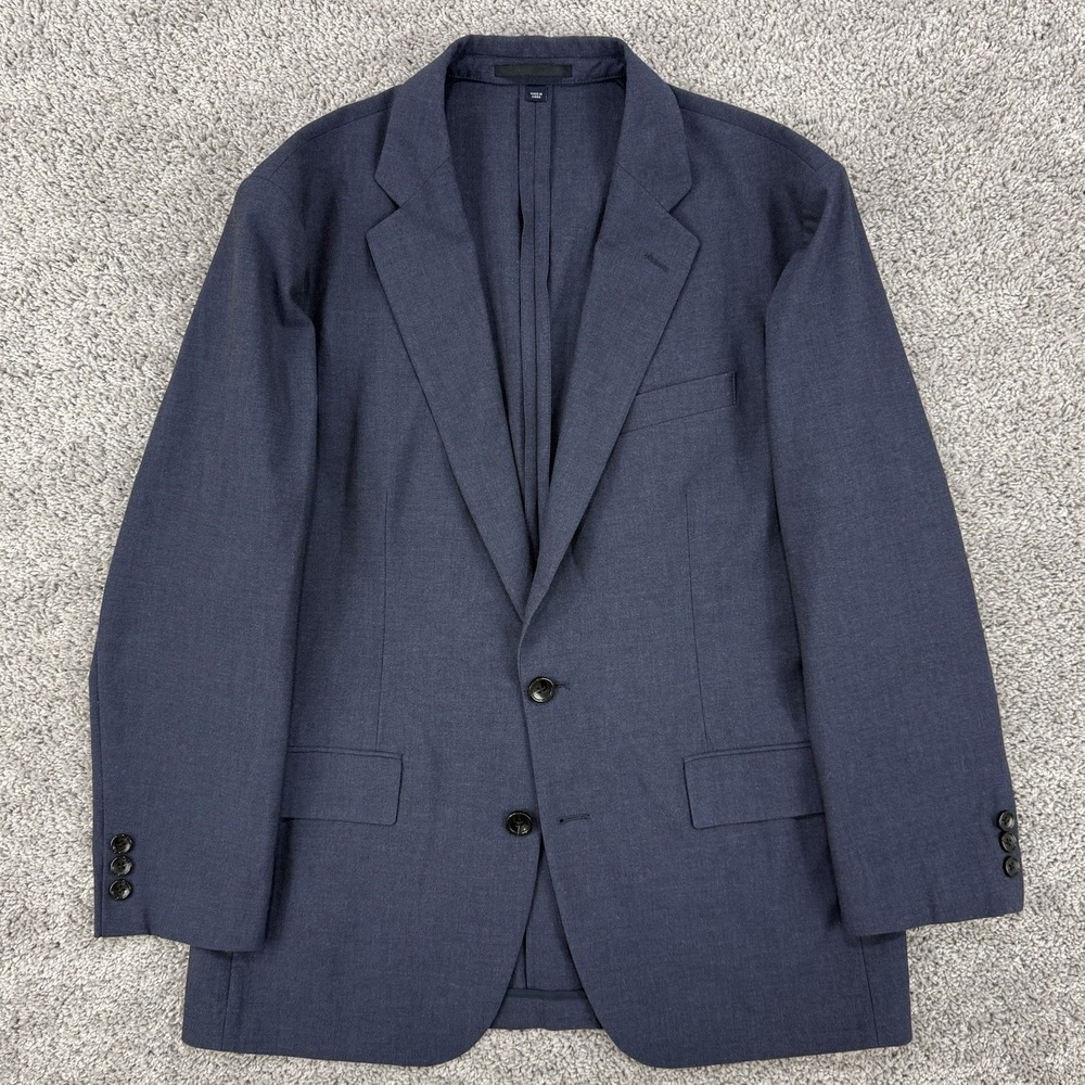 J Crew Thompson Blazer Men's 38S Navy Unstructured Performance Preppy Two Button